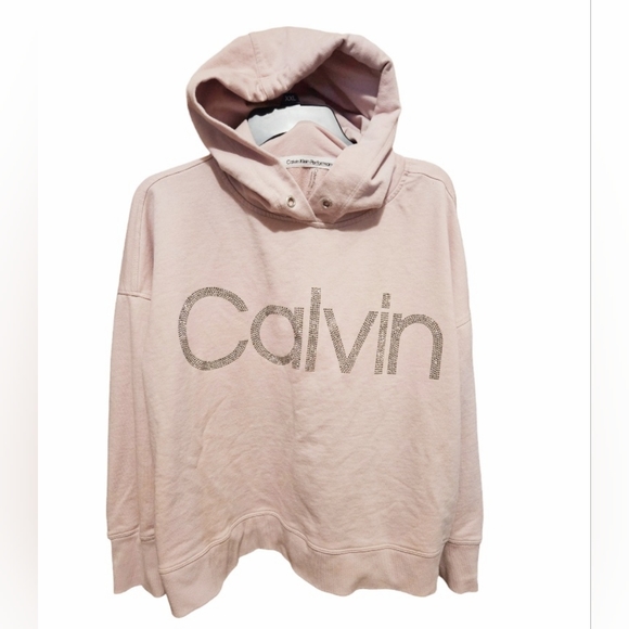 ✔️ - CALVIN KLEIN PERFORMANCE Hoodie Lilac Pinkish 2XL - Picture 1 of 7